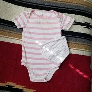 Aden & Anais onesie w/ bib